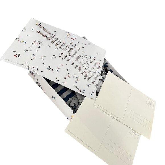 Gray Malin Skiing Winter Double-Sided Puzzle 500 Pieces With Postcards - Picture 6 of 14